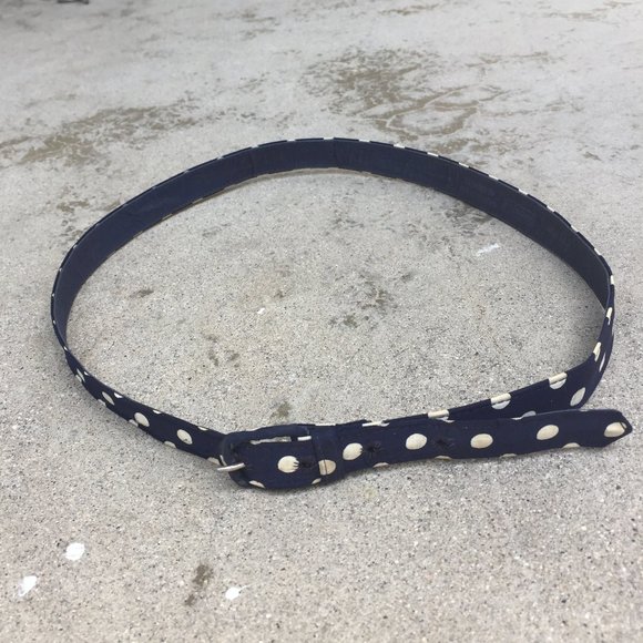 Vintage Dotty Fabric Belt. 3/4" width - Picture 1 of 5